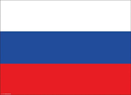 Tischsets | Platzsets - Russland Flagge - 10 Stück - hochwertige Tischdekoration 44 x 32 cm für russische Feiern, Mottopartys und Fanabende von Tischsetmacher