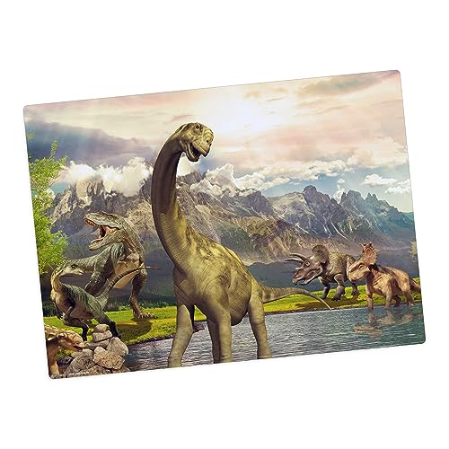 Tischset | Platzset abwaschbar – Dinosaurier – 44 x 32 cm – aus hochwertigem Vinyl von Tischsetmacher