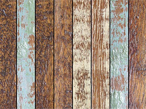 Tischset | Platzset abwaschbar - Holzoptik gestreift - 4 Stück aus erstklassigem Vinyl (Kunststoff - BPA-frei) - Tischdekoration mit toller Wirkung - Tischunterlage - Tischmatte - Made in Germany von Tischsetmacher