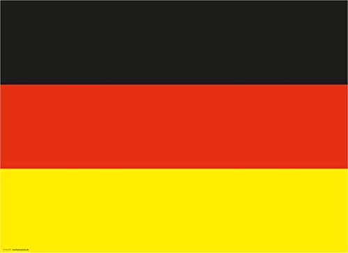 Tischsets | Platzsets aus Premium Papier - Deutschland Flagge - 10 Stück - hochwertige Tischdekoration 44 x 32 cm ideale Dekoration für Partys oder Fans der deutsche Kultur von Tischsetmacher