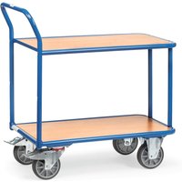 fetra® Tischwagen, TK 400 kg, 2 Etagen à 1.000 x 700 mm von fetra®