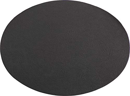 Tischset oval »Troja« schwarz von Tiseco BVBA