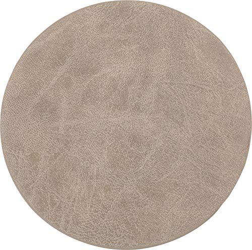 Untersetzer rund, 4-tlg., taupe von Tiseco BVBA
