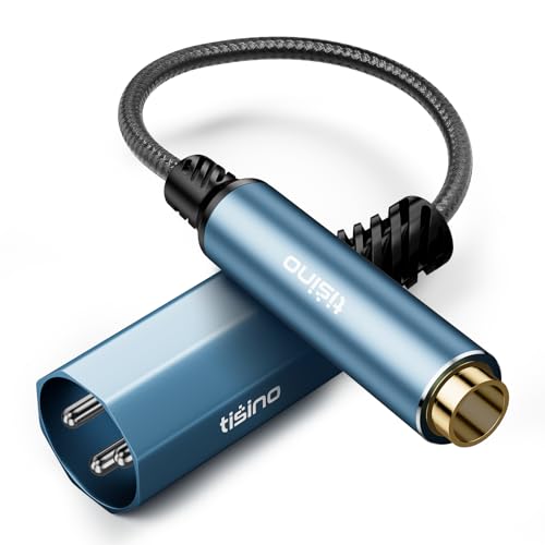 Tisino 6,3mm Klinke auf XLR Kabel, 1,5m symmetrisches 6,35mm Buchse auf XLR Stecker Stereo Audio Adapter Verbindungskabel mikrofon kabel für Mischpulte, Mikrofone, Verstärker, Gitarren, PA von Tisino