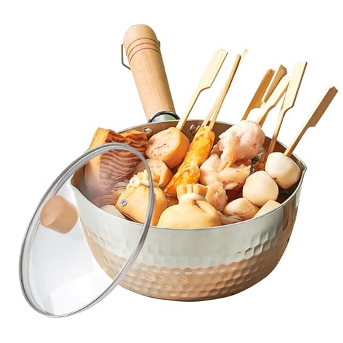 20cm/7.9in Yukihira Kochtopf Edelstahl Antihaft Kasserolle mit Deckel Traditionell Japanischer Pfannennudeltopf Milchtopf für Kochen von gebratenem Huhn Gemüse Nudeln Suppen Heiße Milch 20cm/7.9in Yukihira Kochtopf Edelstahl Antihaft Kasserolle mit Deckel Traditionell Japanischer Pfannennudeltopf Milchtopf für Kochen von gebratenem Huhn Gemüse Nudeln Suppen Heiße Milch von Tissting