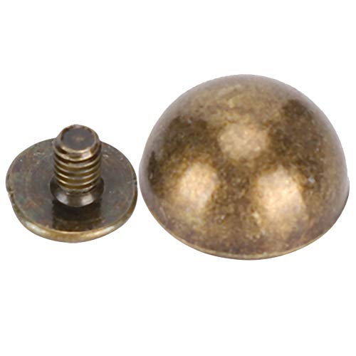 30Sets Pilz Niete, Taschen Nieten Leder Nieten Runde Kopf Schraube Dome DIY Leder Handwerk Metall Niete Taschenfüße Pilz Spike Nieten für DIY Leder Handwerk, Kleidung Machen (12mm / 0.5in) von Tissting
