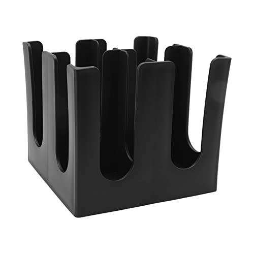 4 Fächer Tassenhalter Haken Tassenaufbewahrungs Organizer, Plastik Tassen und Deckel Organizer für Arbeitsplatte, Pausenraum, Badezimmer, Kaffeestation, Bar, Buffet, Küchenschrank(22.3x22.3x19.8cm) von Tissting