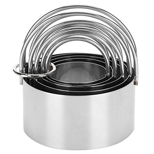 5 Stück Ausstecher Ausstechform Edelstahl Multi Size Keks Ausstecher Rundform Ausstecher Set für Ausstech Kuchen und Mehl von Tissting