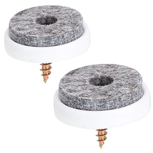 50 Stück Filzgleiter Schrauben, Nagel Filz Pads, Runde rutschfeste Möbel Pads, Filz Stuhl Pads für Tischbeine, Füße, Fliesen, Schublade, Kleiderschrank, gleiten reibungslos(22mm) von Tissting