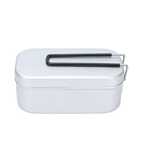 800Ml Bento Box, Aluminium Brotdose Mit Deckel, Rechteckige Bento Box Mittagessen, Lebensmittel Behälter Camping Reisen Kochen Lebensmittel Box Für Den Außenbereich von Tissting