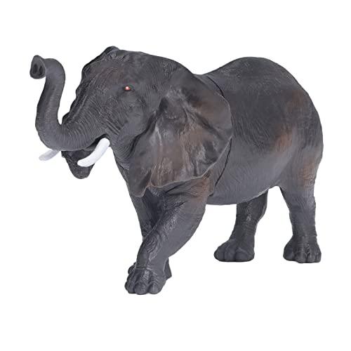 Afrikanischer Elefanten Deko Figuren Schwarz 22 x 12 cm Kleine Harz Wildtier Elephant Statue Simulation Afrika Elefant Skulptur Schreibtisch Dekoration für Home Büro von Tissting