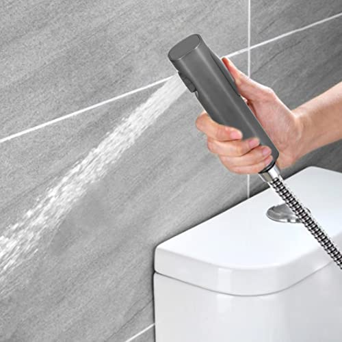 Bidet Sprühgerät, Handbrause mit G1/2 Außengewinde, Tragbarer Ergonomischer WC Bidet Duschkopf mit Einstellbarem Wasserdruck für die Badezimmerbefestigung von Tissting