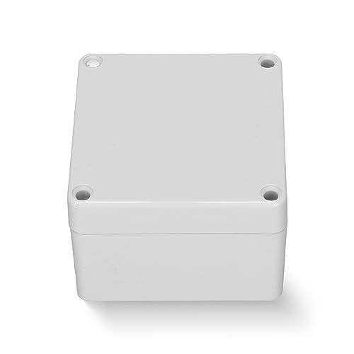 Anschlussdose, IP65 Wasserdichte Verteilerdose, ABS Elektrisches Anschlusskästen, Externer Elektroanschlusskasten, DIY Kunststoff Fall Verteilerkasten, Weiß (83 x 81 x 56 mm/3,3 x 3,2 x 2,2 Zoll) von Tissting