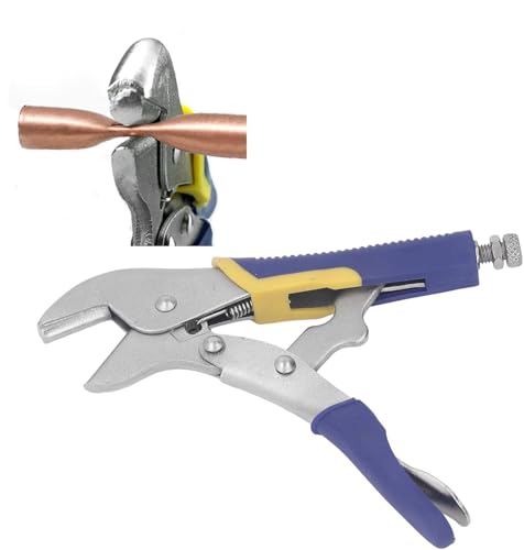 Tissting Gripzangen mit Selbstklemmfunktion, Stahl Feststellzange Einstellschraube Auslösehebel Schlauch Klemmzange für Kupferrohre bis zu 7mm Tissting Gripzangen mit Selbstklemmfunktion, Stahl Feststellzange Einstellschraube Auslösehebel Schlauch Klemmzange für Kupferrohre bis zu 7mm von Tissting