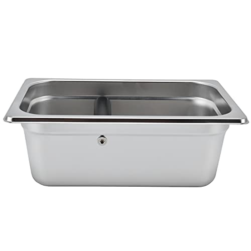 Großer Kaffee Klopfkasten, Edelstahl Kaffeesatzbehälter Halbautomatische Kaffeemaschine Kaffeesatz Recycling Eimer (#1) von Tissting