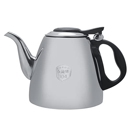 Teekessel, 1,5 Liter Edelstahl Pfeif Teekessel mit Verdicktem Boden, Kochfeld Teekessel, Kaffeekanne Wasserkocher mit Hitzebeständigem Griff Teekannen für Herdplatten(1.5L) von Tissting
