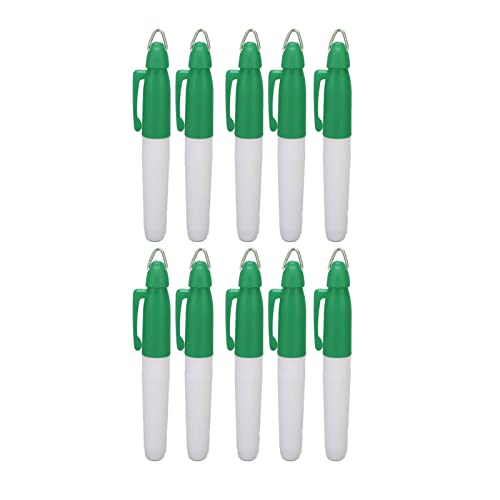 Tissting 10 Stück Golfball Markierungsstift 9cm Ölbasis Wasserfest Kugelmarkierung Stift Golfball Markierungs Werkzeug zum Zeichnen und Färben(Grün) von Tissting