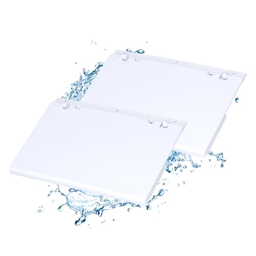 Tissting Skimmerklappe für Skimmer, 2 Stück 21,4x13,4 cm/8,4x5,3 Zoll Pool Skimmerklappe Weiß, Weiß Kunststoff Weir Gate Assembly Swimming Pool, Ersatzteil für Aufstellbecken und Pool Skimmer von Tissting