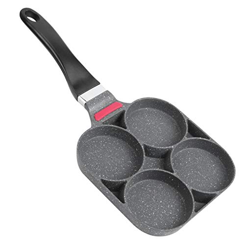 4 Loch Brat Pfanne Set Egg Burger Egg Burger Frühstück Antihaft Kochfalle Home Kitchen Pancake Egg Dumplings Kleiner Topf(EIN) von Tissting
