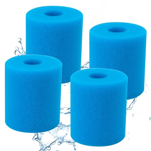 Tissting 4 Stück Filterschwamm Typ H, Pool Schwammfilter 9cm ID 10cm OD Schaumstoff Poolfilter Schwimmbad Filter Ölabsorbierender Schwamm Filter für Pool Aquarium Spa Tissting 4 Stück Filterschwamm Typ H, Pool Schwammfilter 9cm ID 10cm OD Schaumstoff Poolfilter Schwimmbad Filter Ölabsorbierender Schwamm Filter für Pool Aquarium Spa von Tissting
