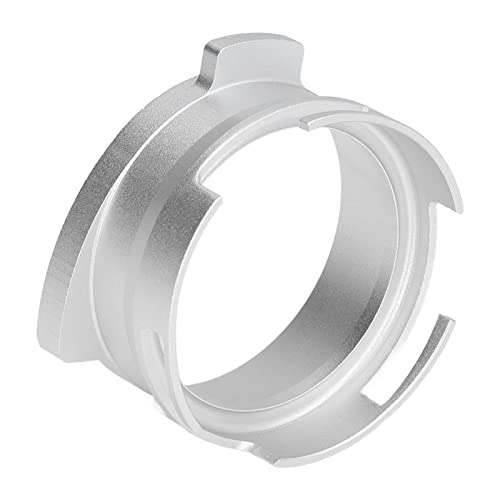Tissting 54mm Kaffee -Portafilter, Kaffee Kühler Dosierung Trichter Aluminiumlegierung Rotatable Easy Espresso -Liebhaber Zubehör für Portafilter, Manpen- und Händler (Silber) von Tissting
