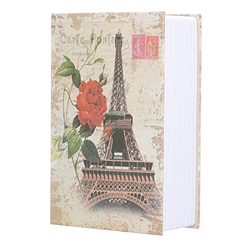 Tissting Buchtresor mit Zahlenschloss, 18 x 12 x 5,5 cm Echten Seiten Buch Tresor Versteckter Abschließbar Code Schloss Buchsafe für Geld Bargeld Schmuck (Pariser Turm) von Tissting