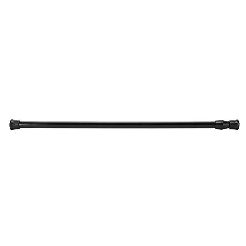 40-70cm Teleskopstange Vorhang,Duschstange Ohne Bohren Schwarz Klemm Gardinenstange Duschvorhang Stangen Telescopic Wardrobe Tail Tension Rod Kleiderstange Teleskop Katzennetz Spannstange in 13mm von Tissting