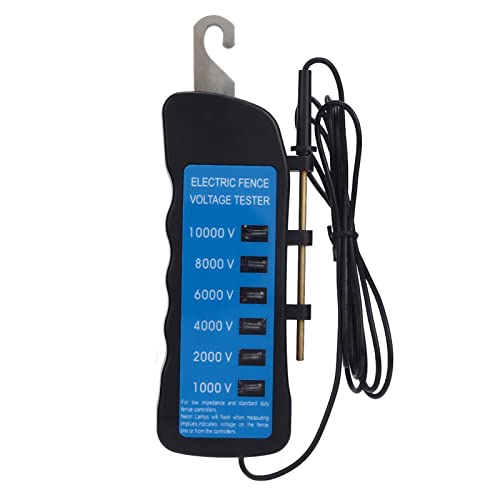 Tissting Electric Fence Tester, 10000 V Spannungsmessgerät, tragbares Werkzeug mit 6 -pcs -Licht, ideal für Farm und Ranch, einfach zu bedienen Tissting Electric Fence Tester, 10000 V Spannungsmessgerät, tragbares Werkzeug mit 6 -pcs -Licht, ideal für Farm und Ranch, einfach zu bedienen von Tissting