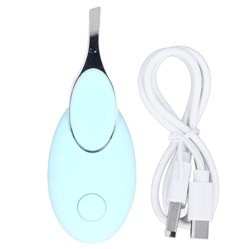 Tissting Elektrische Augenbrauen Pinzette mit USB-Kabel - Wiederaufladbarer Rasierer für präzise Haarentfernung, 300mAh Akku, Grün, Visualisiertes Design für Männer und Frauen von Tissting