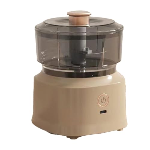 Tissting Elektrischer Zerkleinerer 350ml 110W Mini Babynahrung Mixer Multizerkleinerer mit Edelstahl Klingen, Klein Küchen Zerkleinerer für Fleisch, Zwiebeln und Obst, Braun Tissting Elektrischer Zerkleinerer 350ml 110W Mini Babynahrung Mixer Multizerkleinerer mit Edelstahl Klingen, Klein Küchen Zerkleinerer für Fleisch, Zwiebeln und Obst, Braun von Tissting