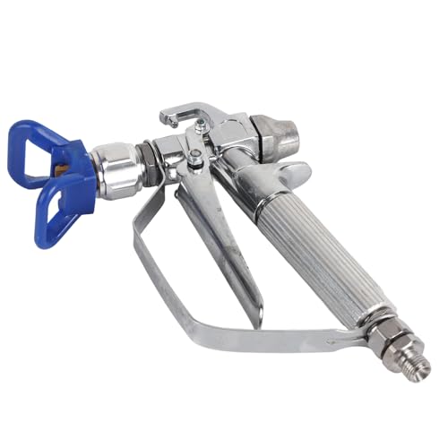 Tissting Hochdruck Airless Sprühpistole aus Edelstahl, ergonomische Lackierspritzpistole mit Filter für Innenausbau und Bauarbeiten von Tissting