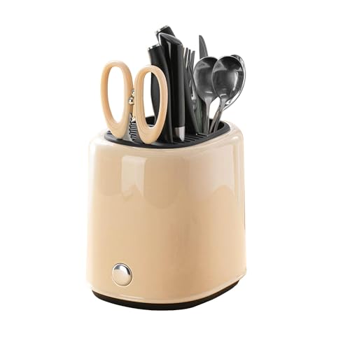 Tissting Messerblock Utensilienhalter, ABS Metall Abnehmbarer Messerhalter ohne Messer 22 x 21 x 18 cm Beige Moderner Küchen Arbeitsplatten Kochutensilien Halter für Löffel, Gabel, Spatel Tissting Messerblock Utensilienhalter, ABS Metall Abnehmbarer Messerhalter ohne Messer 22 x 21 x 18 cm Beige Moderner Küchen Arbeitsplatten Kochutensilien Halter für Löffel, Gabel, Spatel von Tissting