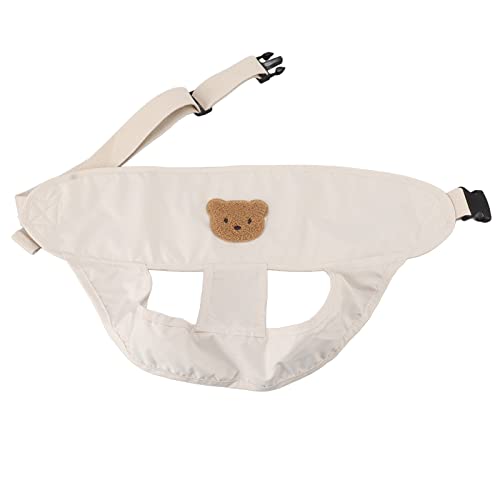 Tissting Sicherheitsgurt für Kinderhochstühle, längenverstellbarer Gurt mit atmungsaktivem Polyester, Bein- und Taillenfixierung, faltbares Design für unterwegs oder zu Hause, 54 cm (Khaki) von Tissting