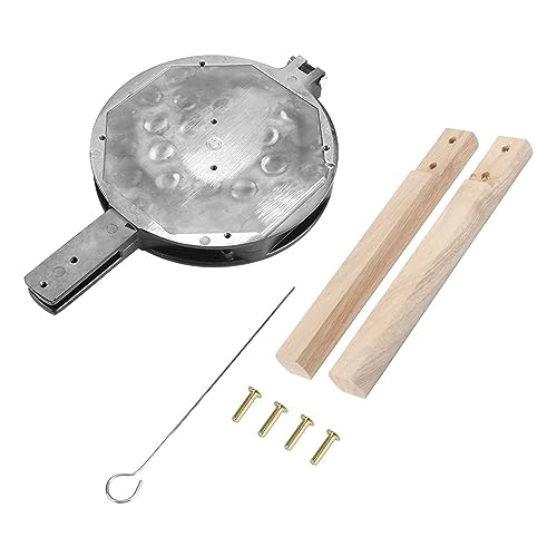 Tissting Waffelbackform, Antihaft-Aluminium Eierblasen-Backform mit fester Halterung und Holzgriff, Gasherd geeignet für Haushalt und gewerbliche Küchennutzung Tissting Waffelbackform, Antihaft-Aluminium Eierblasen-Backform mit fester Halterung und Holzgriff, Gasherd geeignet für Haushalt und gewerbliche Küchennutzung von Tissting