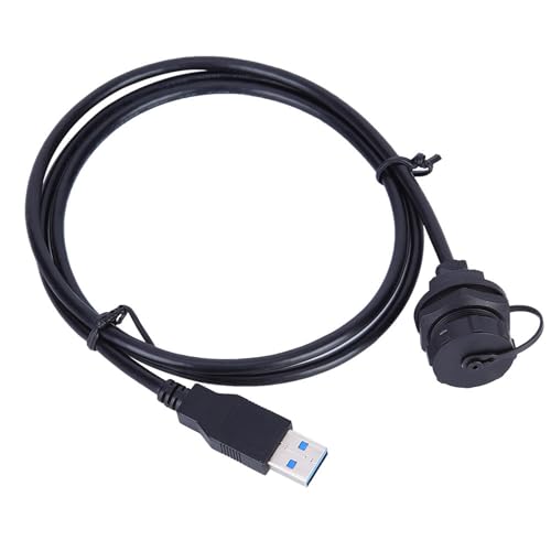 Tissting Water Proof USB -Stecker, USB3.0 mit 1 -m -Kabelmännern bis weiblich, hoher Schutzniveau, geeignet für verschiedene Geräte, die Datenübertragungsstabilität verbessern von Tissting