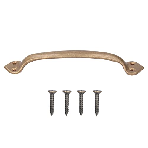 Tissting Retro Stil Türgriff Kupfer Bogen Form Griff Chinesischer Traditioneller Griff für Tür Fenster Schrank(A) von Tissting
