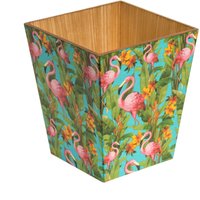 Flamingo Papierkorb Mülleimer Handarbeit Aus Holz Made in Uk von TissueBoxCompany
