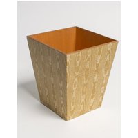 Luxus Gold Papierkorb Mülleimer Handarbeit Aus Holz Handgefertigt in Großbritannien von TissueBoxCompany