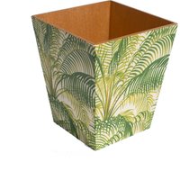 Papierkorb/Aus Holz Grüne Palme von TissueBoxCompany