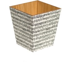 Papierkorb Aus Holz, Musik-Mülleimer, Handgefertigt in Großbritannien von TissueBoxCompany