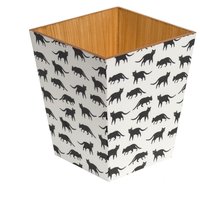 Schwarze Katze Papierkorb Mülleimer Handarbeit Aus Holz Handgefertigt in Großbritannien von TissueBoxCompany