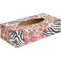 Tierfell Rechteckige Holz Taschentücherbox Cover/Halter von TissueBoxCompany