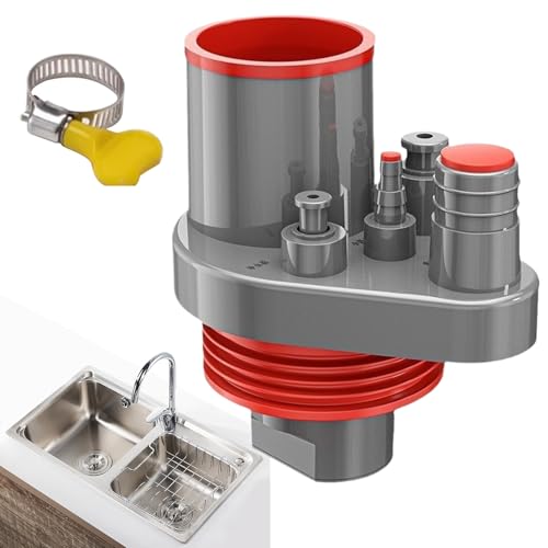 Tisujune Abflussrohr Für Spüle - Küchenspüle Sanitär Set - Sewer Adapters For Laundry Room Piping Shower Bathtub Commercial RV Outdoor Bathroom Residential von Tisujune