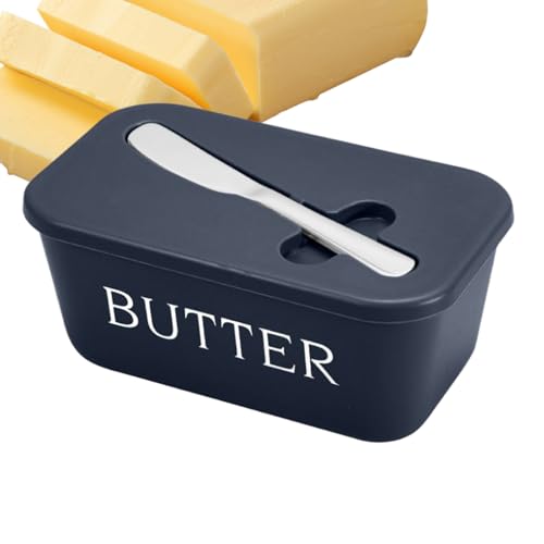 Tisujune Butterdose mit Deckel,Butterbehälter | Mit Schneider Luftdichter Käsebehälter Für Zu Hause Unterwegs Küche Kühlschrank Tisujune Butterdose mit Deckel,Butterbehälter | Mit Schneider Luftdichter Käsebehälter Für Zu Hause Unterwegs Küche Kühlschrank von Tisujune