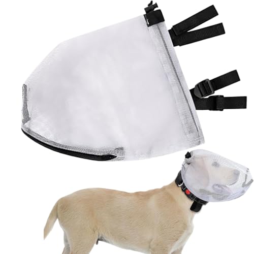 Tisujune Gesichtsschutz Für Hunde - Atmungsaktives Gesichts- & Hundeschwanzschutznetz - Atmungsaktives Netz für Training kleine Rassen Welpen Dackel Chihuahuas Outdoor Wandern von Tisujune