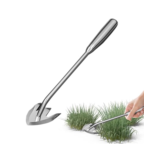 Tisujune Graszieher - Rostfreier Unkrautstecher,Robustes Gartengerät Für Erwachsene & Senioren In Garten, Hof Und Beet von Tisujune