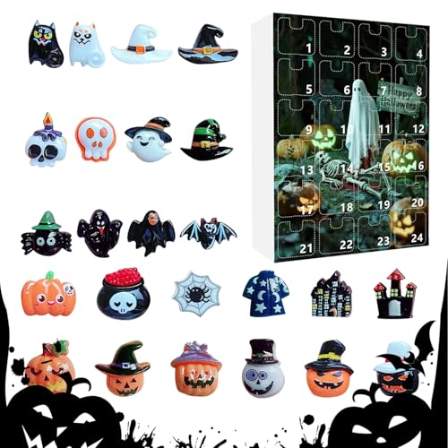 Tisujune Halloween Adventskalender Grusel,Kunstharz Gruselige Skulpturen Schreibtischdekoration - 24-tägiger Adventskranz Mit Unheimlichen Figuren Für Kaminregal Schreibtisch Fensterbank Tisujune Halloween Adventskalender Grusel,Kunstharz Gruselige Skulpturen Schreibtischdekoration - 24-tägiger Adventskranz Mit Unheimlichen Figuren Für Kaminregal Schreibtisch Fensterbank von Tisujune