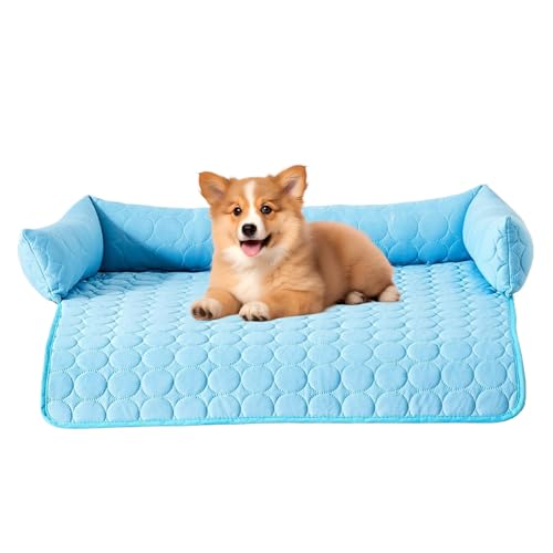 Tisujune Hundematten Zum Schlafen | Kühlmatte Für Hunde Auf Couch - Bissfeste Tierzubehör Mit Rutschfester Liegefläche Für Alle Größen von Tisujune