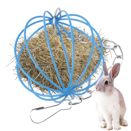 Tisujune Kaninchen Heufutterautomat - Futterraufe Ohne Verschwendung Für Hasen,Metallgestell Nagetoys Grasfütterungsball Für Kleintiere Käfigzubehör Tisujune Kaninchen Heufutterautomat - Futterraufe Ohne Verschwendung Für Hasen,Metallgestell Nagetoys Grasfütterungsball Für Kleintiere Käfigzubehör von Tisujune