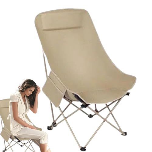 Tisujune Klappstühle Für Draußen,Tragbarer Terassenstuhl Mit Ergonomischem Sitz - Ergonomischer Sitz Outdoor-Sessel Für Sport Angeln Reisen Picknick Garten Camping von Tisujune